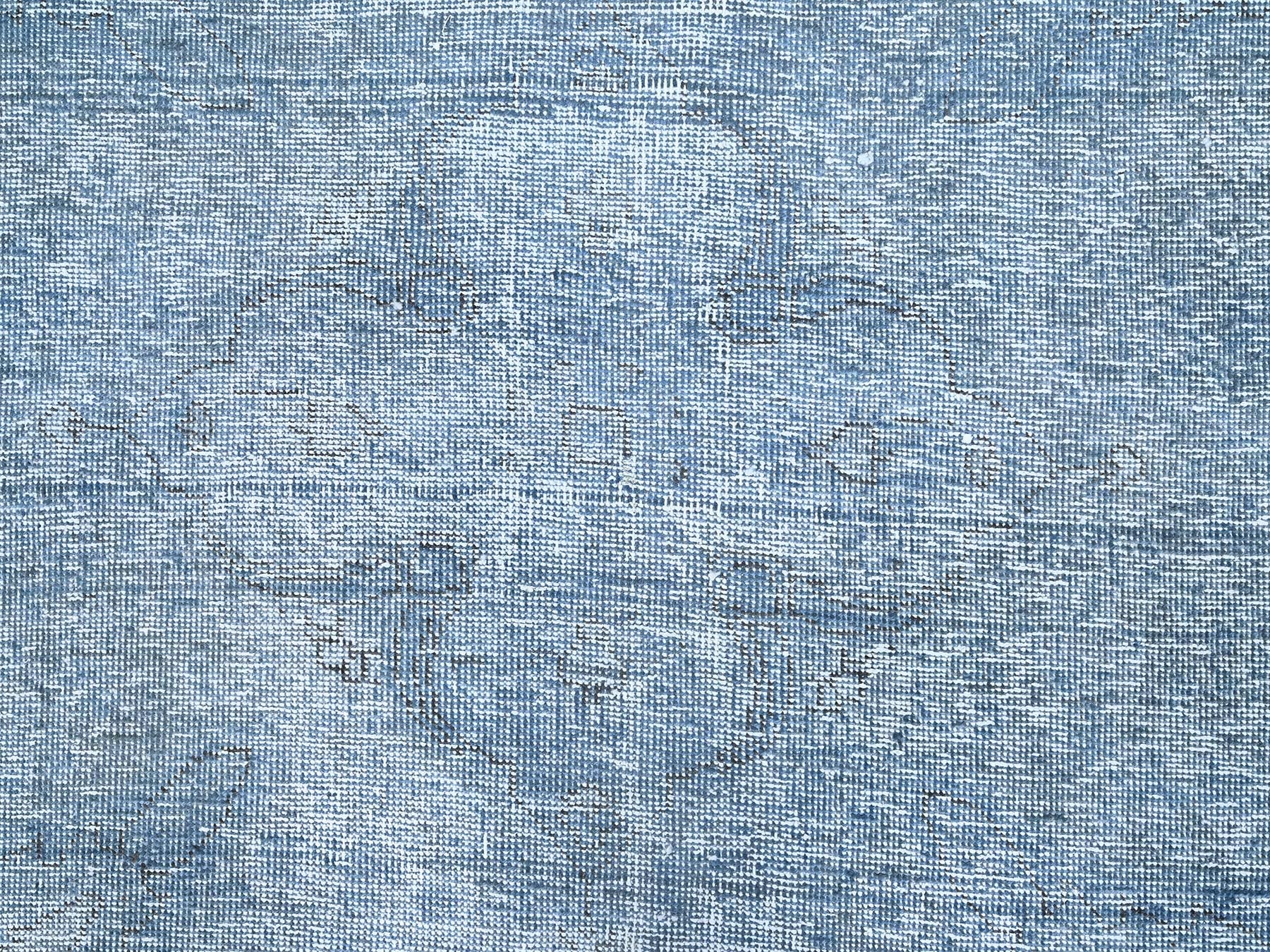Tabriz Vintage hand-knotted wool rug in Overdyed, 9' x 11'8" — SKU O085539 (view 8)