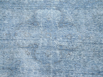 Tabriz Vintage hand-knotted wool rug in Overdyed, 9' x 11'8" — SKU O085539 (view 8)