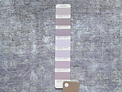 Tabriz Vintage hand-knotted wool rug in Purple, 7'1" x 10'4" — SKU O085541 (view 7)