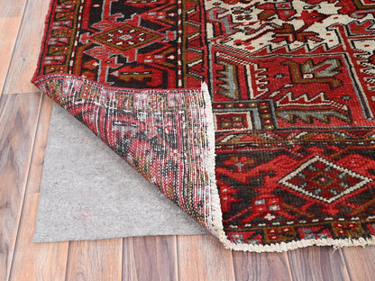 Red 7'5" x 10'2" Traditional Hand knotted Wool Rug - Sku: O085570