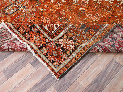 Orange 10'2" x 13'0" Traditional Hand knotted Wool Rug - Sku: O085656