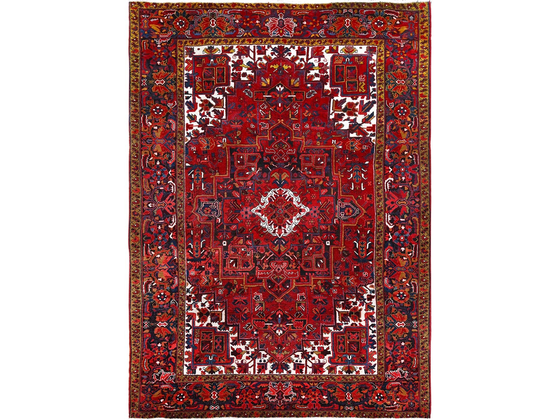 Heriz Heriz hand-knotted wool rug in Red, 8'2" x 11'10" — SKU O085663