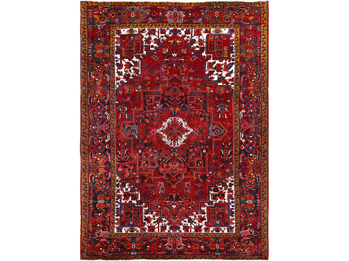 Heriz Heriz hand-knotted wool rug in Red, 8'2" x 11'10" — SKU O085663