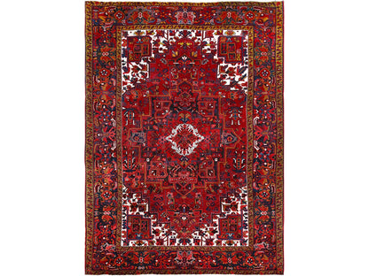 Heriz Heriz hand-knotted wool rug in Red, 8'2" x 11'10" — SKU O085663