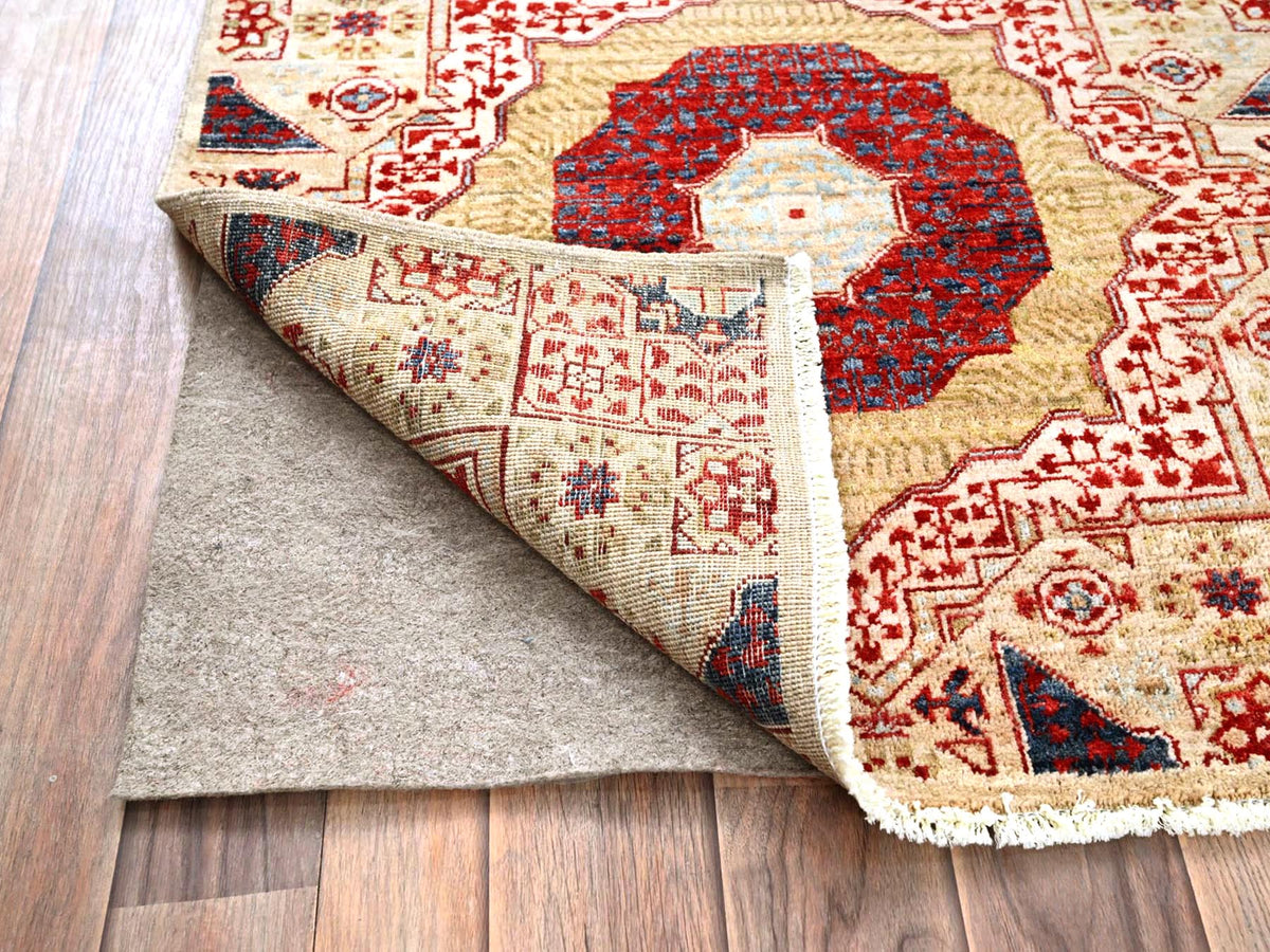 Mamluk Mamluk hand-knotted wool runner in Ivory, 2'3" x 24'8" — SKU O085843 (view 3)