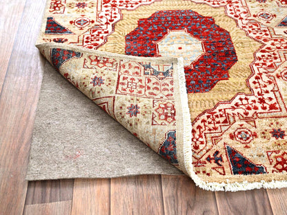 Mamluk Mamluk hand-knotted wool runner in Ivory, 2'3" x 24'8" — SKU O085843 (view 3)