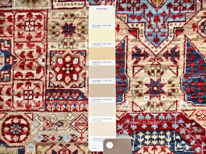 Mamluk Mamluk hand-knotted wool runner in Ivory, 2'3" x 24'8" — SKU O085843 (view 4)