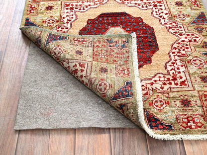 Green 2'4" x 24'7" Traditional Hand knotted Wool Rug - Sku: O085847