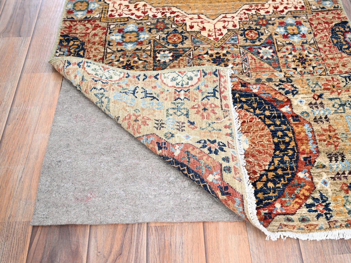 Mamluk Mamluk hand-knotted wool runner in Ivory, 2'5" x 10'3" — SKU O085848 (view 3)