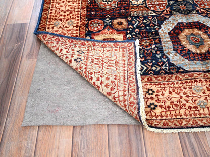 Blue 3'10" x 6'3" Mamluk Hand knotted Wool Rug - Sku: O085852