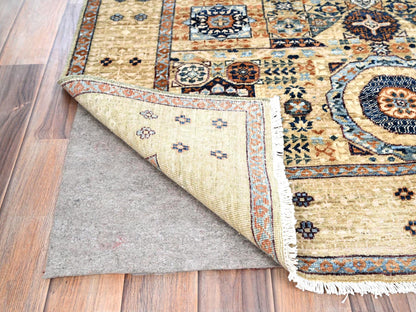 Mamluk Mamluk hand-knotted wool rug in Ivory, 3'10" x 6' — SKU O085859 (view 3)