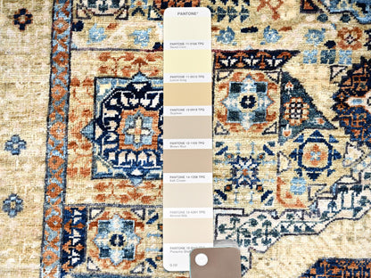 Mamluk Mamluk hand-knotted wool rug in Ivory, 3'10" x 6' — SKU O085859 (view 4)
