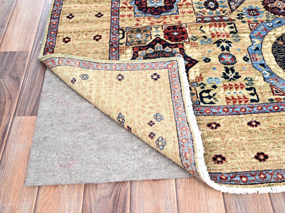 Mamluk Mamluk hand-knotted wool rug in Ivory, 5' x 7' — SKU O085861 (view 3)