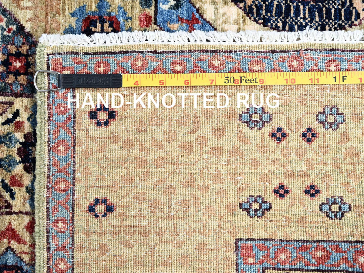 Mamluk Mamluk hand-knotted wool rug in Ivory, 5' x 7' — SKU O085861 (view 7)