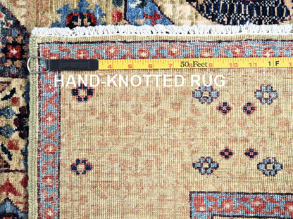 Mamluk Mamluk hand-knotted wool rug in Ivory, 5' x 7' — SKU O085861 (view 7)