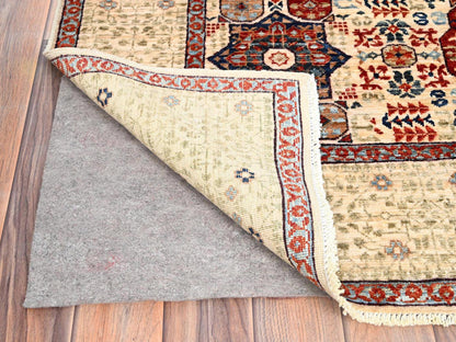 Mamluk Mamluk hand-knotted wool rug in Ivory, 4'10" x 7' — SKU O085865 (view 3)