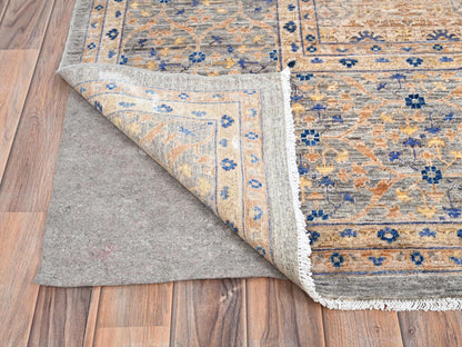 Brown 9'10" x 13'10" Mamluk Hand knotted Wool Rug - Sku: O085873