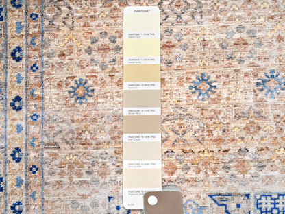 Brown 9'10" x 13'10" Mamluk Hand knotted Wool Rug - Sku: O085873