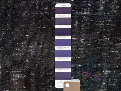Hamadan Vintage hand-knotted wool runner in Overdyed, 3'2" x 11'11" — SKU O086016 (view 4)