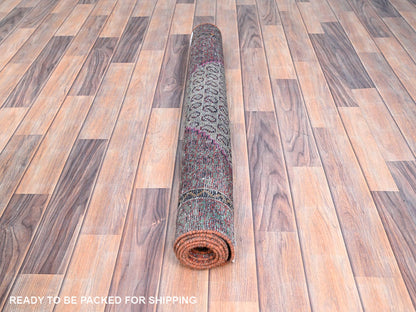Blue 3'5" x 6'2" Vintage Hand knotted Wool Rug - Sku: O086051
