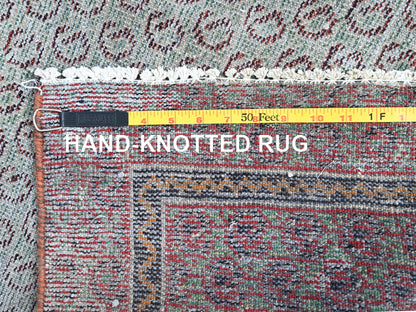 Blue 3'5" x 6'2" Vintage Hand knotted Wool Rug - Sku: O086051