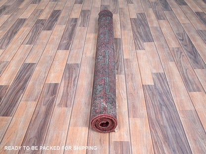 Baluch Vintage hand-knotted wool rug in Red, 4' x 6'5" — SKU O086068 (view 5)