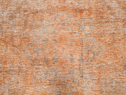 Overdyed 6'1" x 9'0" Vintage Hand knotted Wool Rug - Sku: O086092