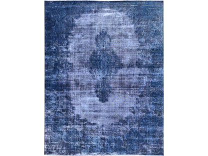 Overdyed 8'3" x 10'9" Vintage Hand knotted Wool Rug - Sku: O086112