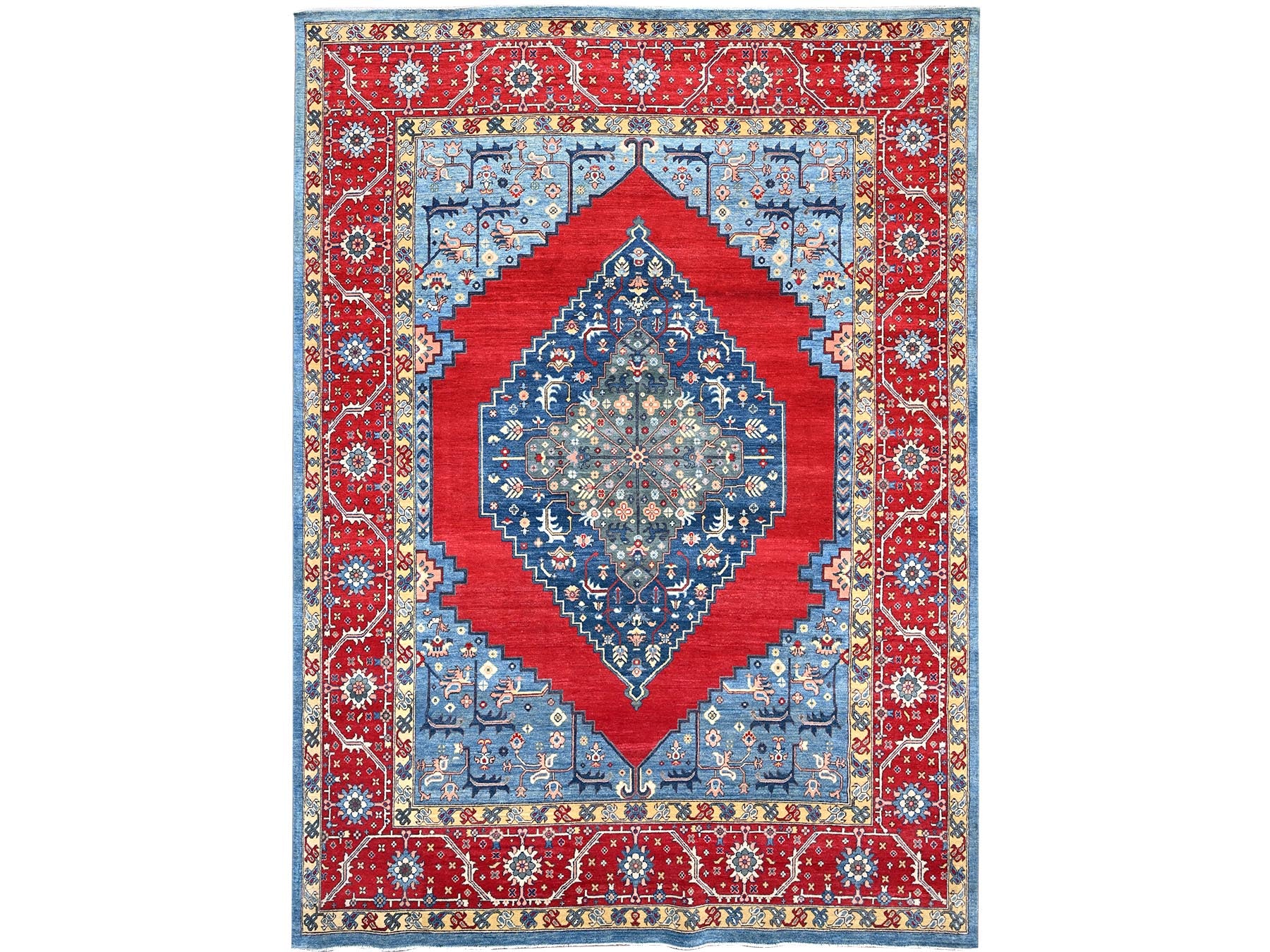 Heriz Heriz hand-knotted wool rug in Red, 8'10" x 11'11" — SKU O086157