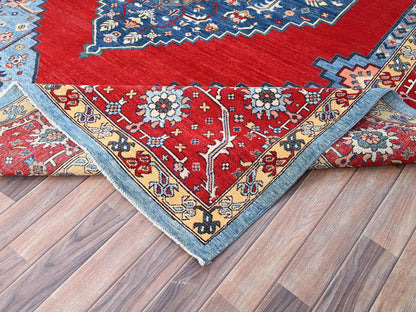 Heriz Heriz hand-knotted wool rug in Red, 8'10" x 11'11" — SKU O086157 (view 6)