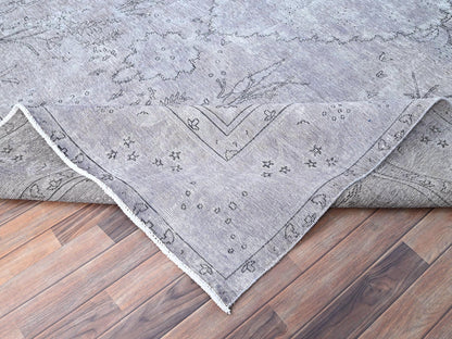 Tabriz Vintage hand-knotted wool rug in Gray, 9'6" x 12'4" — SKU O086193 (view 6)