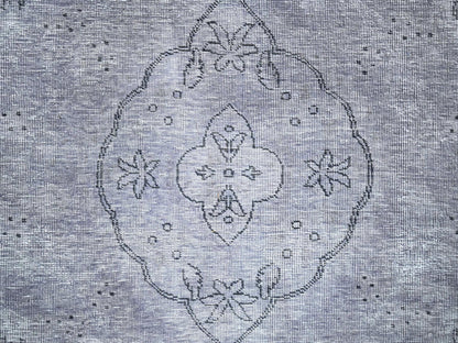 Tabriz Vintage hand-knotted wool rug in Gray, 9'6" x 12'4" — SKU O086193 (view 8)