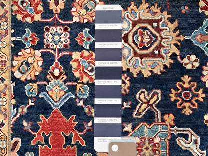 Blue 8'2" x 9'7" Heriz Hand knotted Wool Rug - Sku: O086200