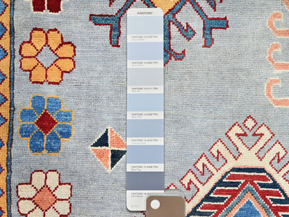Grey 9'10" x 13'8" Tribal Hand knotted Wool Rug - Sku: O086213