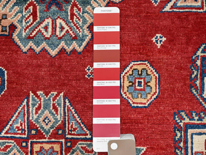 Red 8'2" x 10'0" Tribal Hand knotted Wool Rug - Sku: O086216