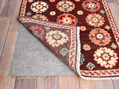 Brown 2'0" x 2'10" Kazak Hand knotted Wool Rug - Sku: O086241