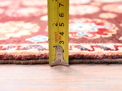 Brown 2'0" x 2'10" Kazak Hand knotted Wool Rug - Sku: O086241