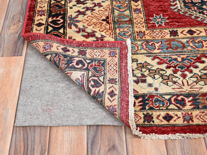 Kazak Kazak hand-knotted wool rug in Red & Ivory, 8'4" x 9'10" — SKU O086267 (view 4)
