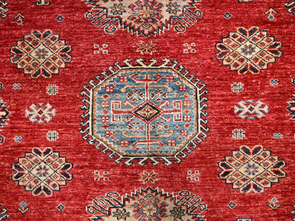 Kazak Kazak hand-knotted wool rug in Red & Ivory, 8'4" x 9'10" — SKU O086267 (view 8)