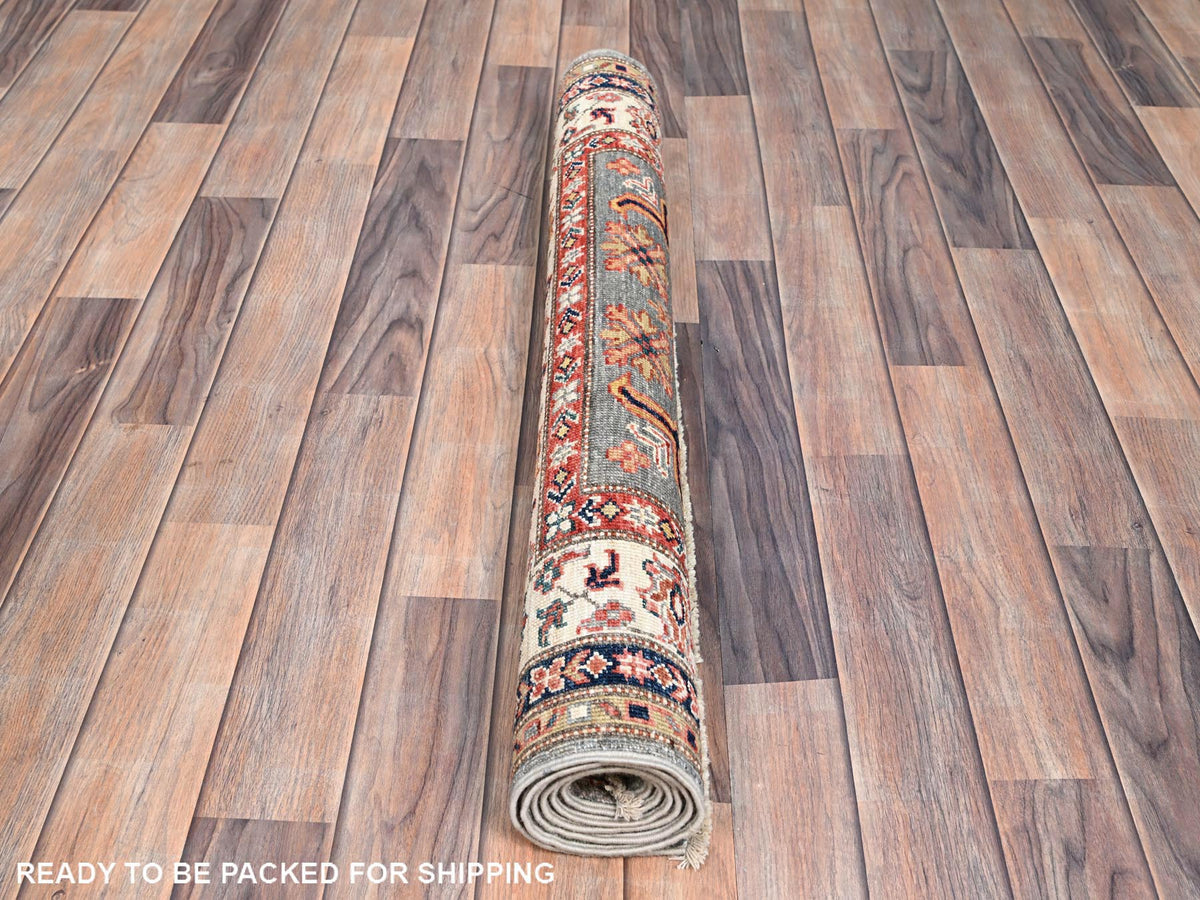 Kazak Kazak hand-knotted wool rug in Ivory, 3'4" x 5'1" — SKU O086315 (view 5)