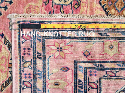 Kazak Kazak hand-knotted wool rug in Pink, 4' x 6' — SKU O086322 (view 7)