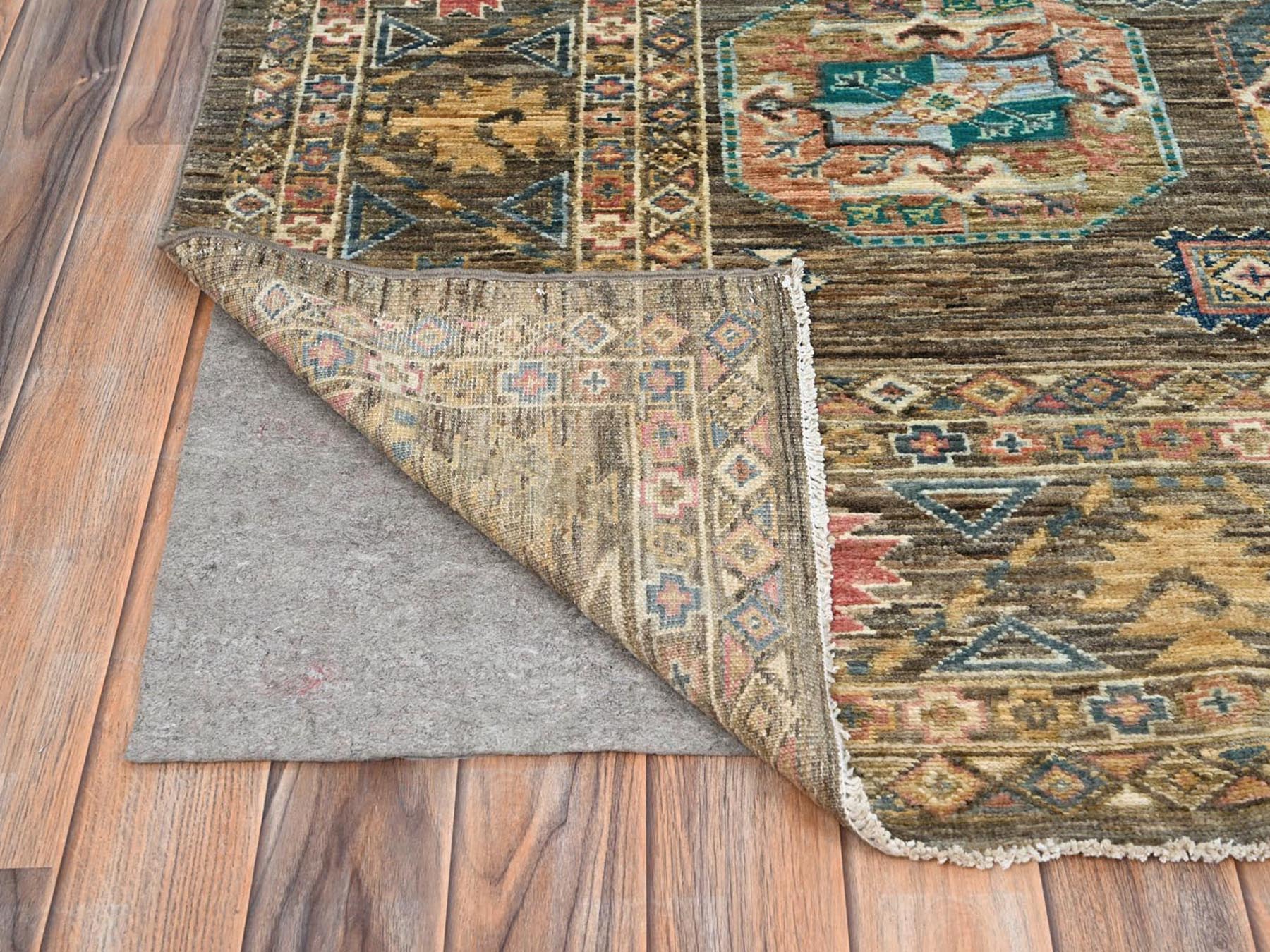 Kazak Kazak hand-knotted wool rug in Green, 8'5" x 9'11" — SKU O086341 (view 4)