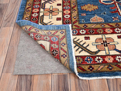 Blue 9'11" x 13'5" Kazak Hand knotted Wool Rug - Sku: O086343