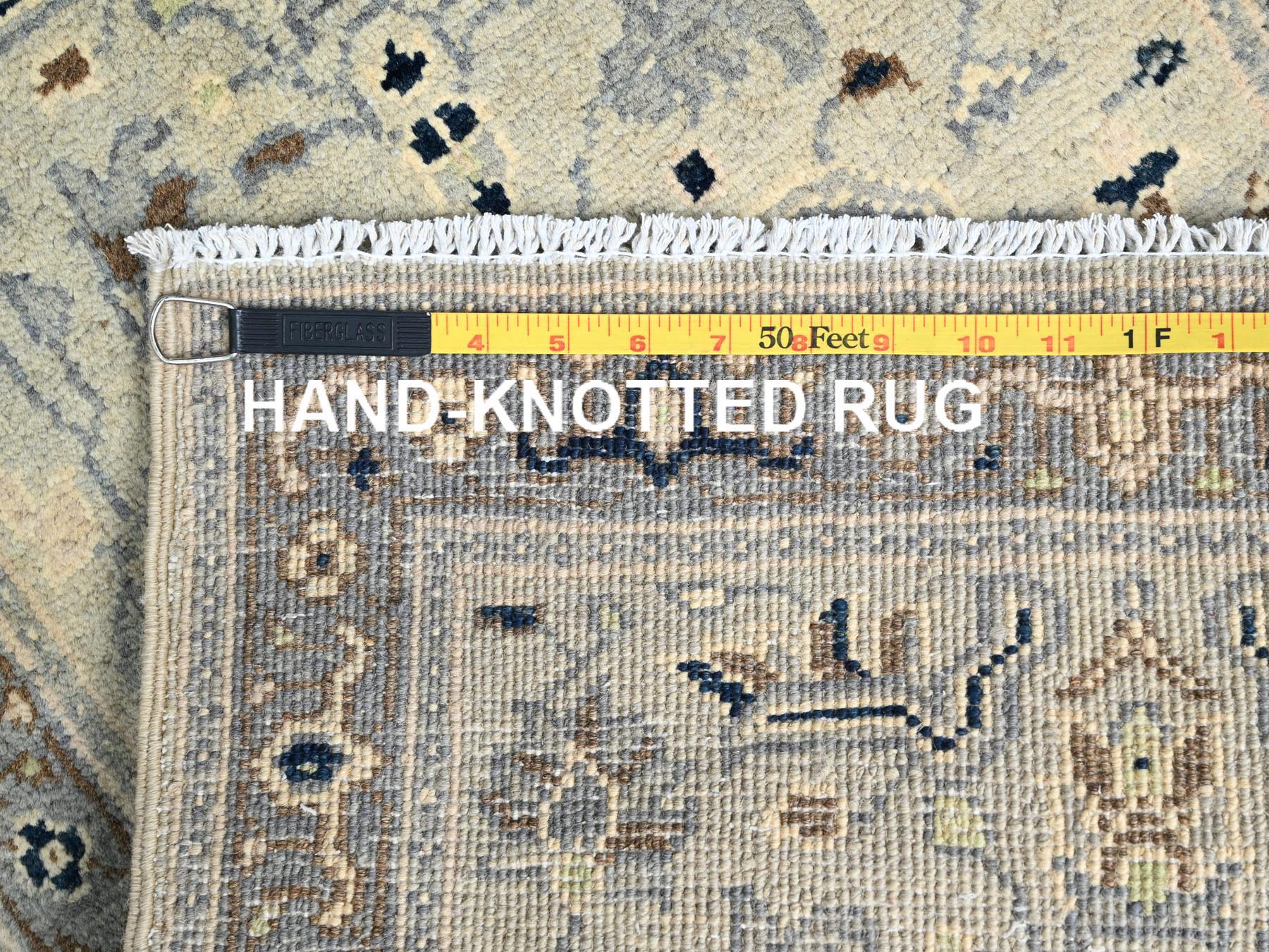 Heriz Heriz hand-knotted wool rug in Ivory & Gray, 2'1" x 3' — SKU O086381 (view 7)