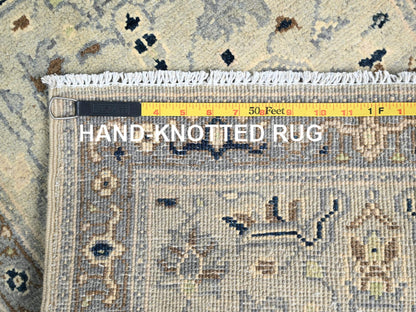 Heriz Heriz hand-knotted wool rug in Ivory & Gray, 2'1" x 3' — SKU O086381 (view 7)