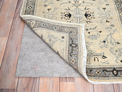 Heriz Heriz hand-knotted wool rug in Ivory & Gray, 2'3" x 3' — SKU O086382 (view 3)