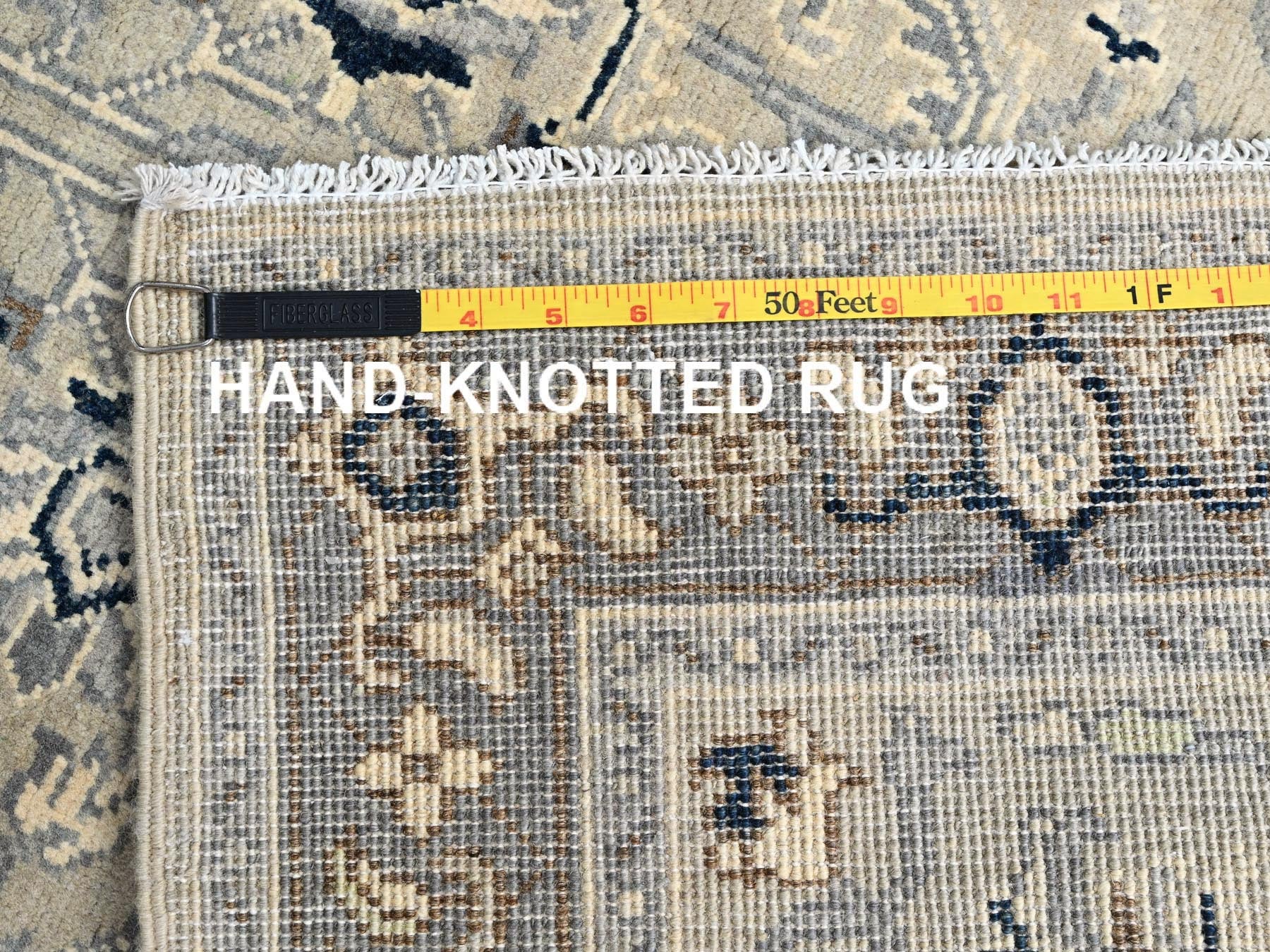 Heriz Heriz hand-knotted wool rug in Ivory & Gray, 3' x 4'10" — SKU O086389 (view 7)