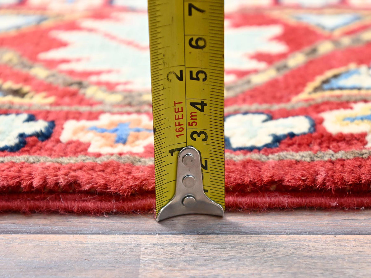 Kazak Kazak hand-knotted wool runner in Red, 2'7" x 8' — SKU O086457 (view 6)
