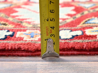Kazak Kazak hand-knotted wool runner in Red, 2'7" x 8' — SKU O086457 (view 6)