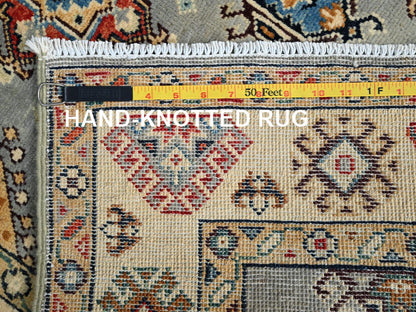 Kazak Kazak hand-knotted wool rug in Gray & Beige, 2'10" x 4'7" — SKU O086466 (view 7)